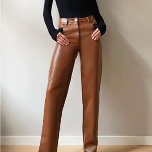 Aritzia- the Melinda pant in Cognac size 2